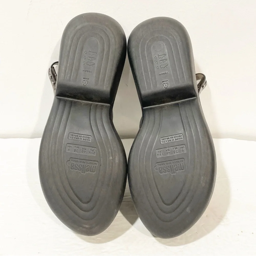 Melissa Women's Size 9 Black Air Bubble Platform Sandal Shoes‎
